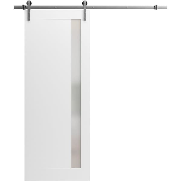 Sartodoors Sliding Closet Bi-fold Doors 36 x 80in, Quadro 4111 Matte Black, Sturdy Tracks Moldings Trims QUADRO4111BF-BLK-36 - main